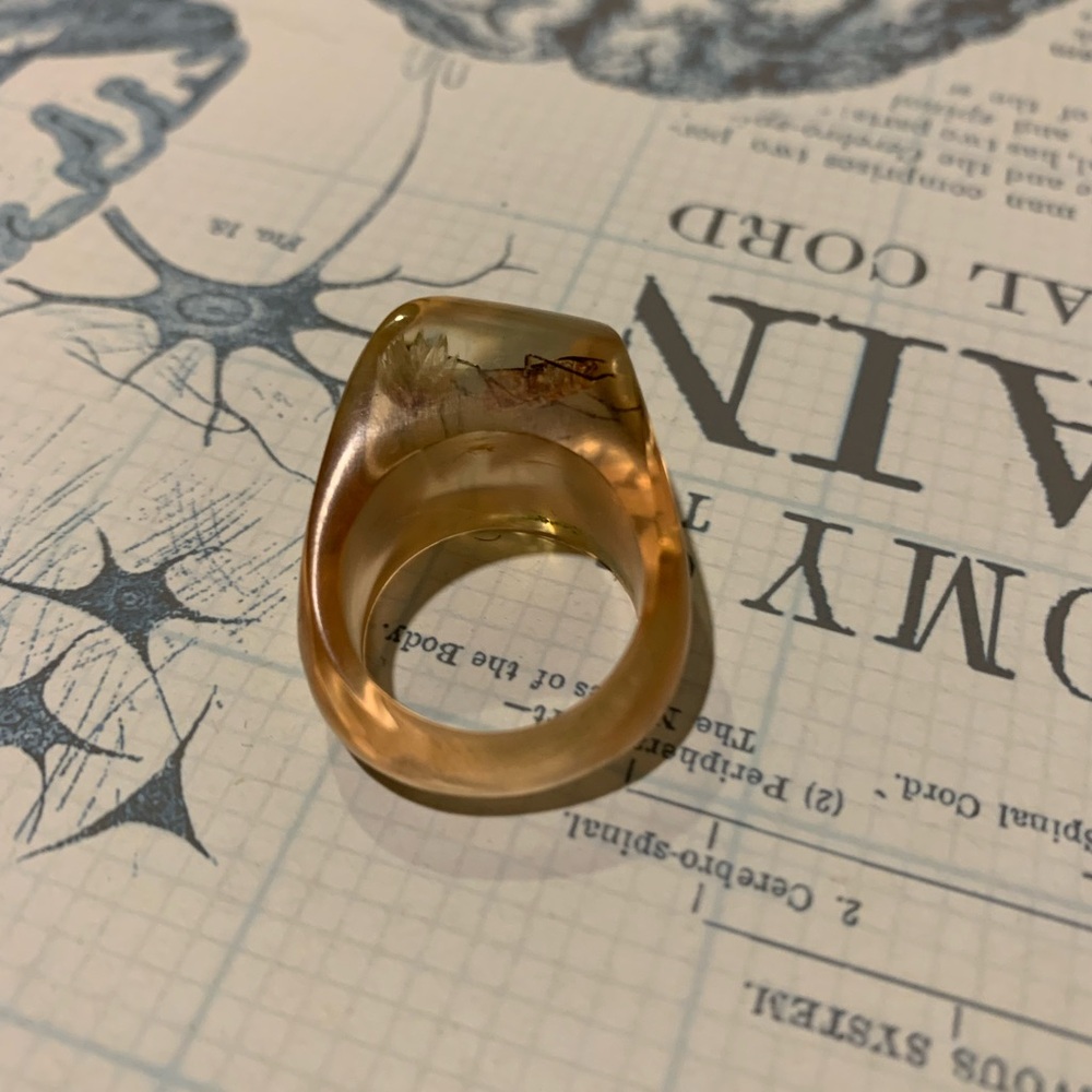 Vintage Y2K bug ring Peach